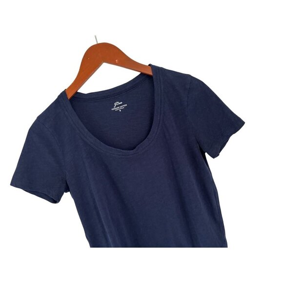 J.Crew Vintage Cotton Tee in Navy Blue Crewneck T-Shirt Short Sleeve Size Small - Picture 5 of 7